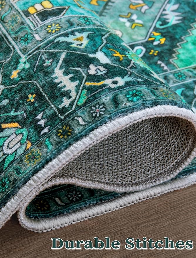SERISSA 2x5 Washable Non Slip Boho Runner Rug - Image 7