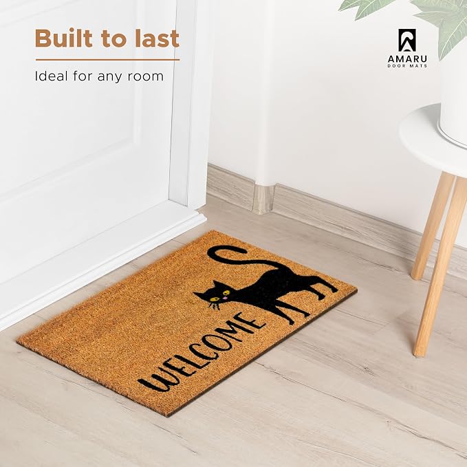 Coir Welcome Mat, 17 x 29 in | 100% Natural Coir, Anti-Shedding, Durable PVC - Image 2