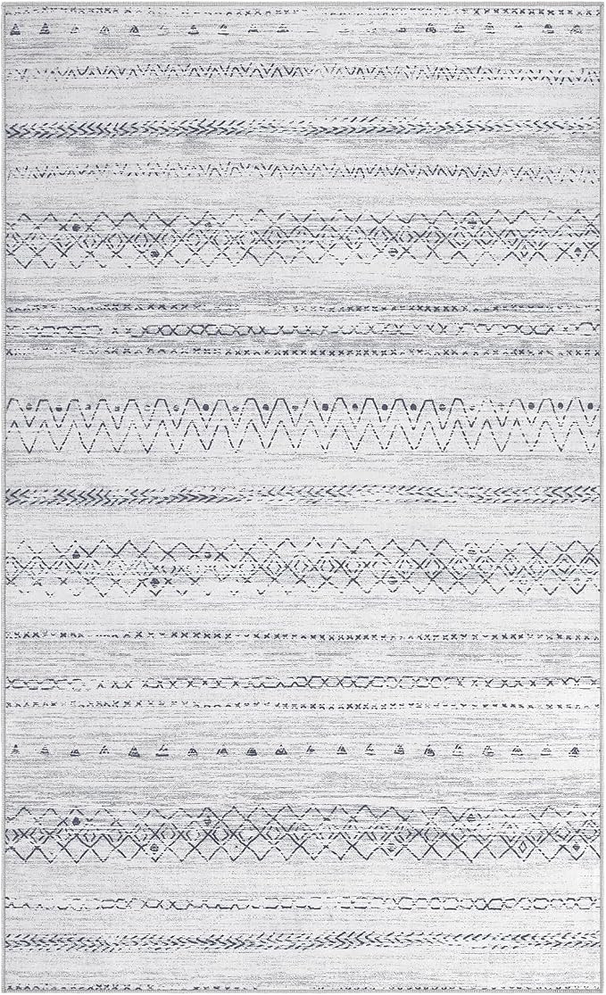 cotiled Washable 3x5 Entryway Rugs: Boho Moroccan Soft Small Rug | Solve Modern - Image 6