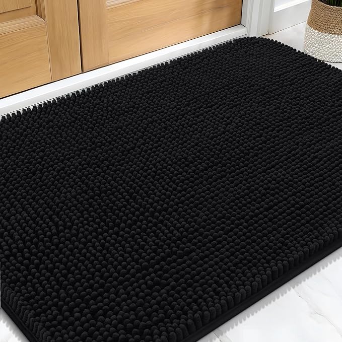 OLANLY Dog Door Mat for Muddy Paws 32x20, Super Absorbent Chenille Mud Mat | by OLANLY