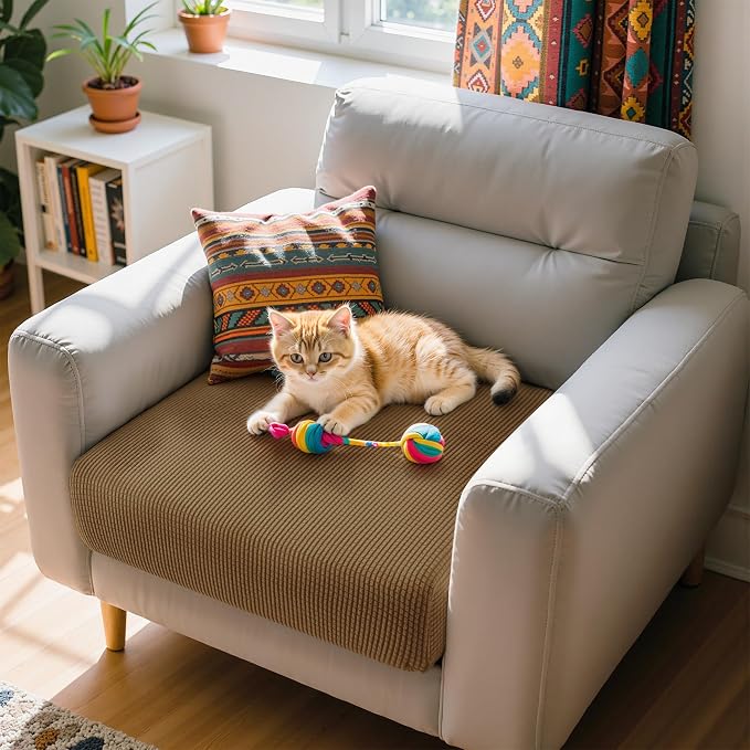 Hokway Couch Cushion Covers Stretch Cushion Covers Sofa Seat Cushion Slipcover - Image 6