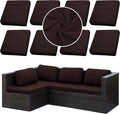 8PCS Patio Cushion Covers.Patio Furniture Couch SeatSlipcovers | Washable by SUKAIKEQA