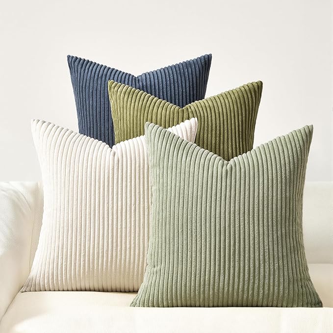 Topfinel Decorative Velvet Pillow Covers 24x24 Set of 4 Livingroom Cushion by Topfinel