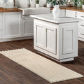 nuLOOM Kai Beige Striped Washable Runner Rug by nuLOOM