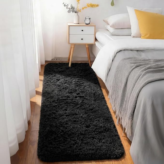 Ophanie Runner Rug for Hallway, 3x6 Washable Non-Slip Fluffy Soft Bedside Rugs - Image 5