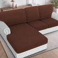H.VERSAILTEX Sectional Couch Covers 3 Pieces Sofa Seat Cushion Covers L Shape by HVERSAILTEX