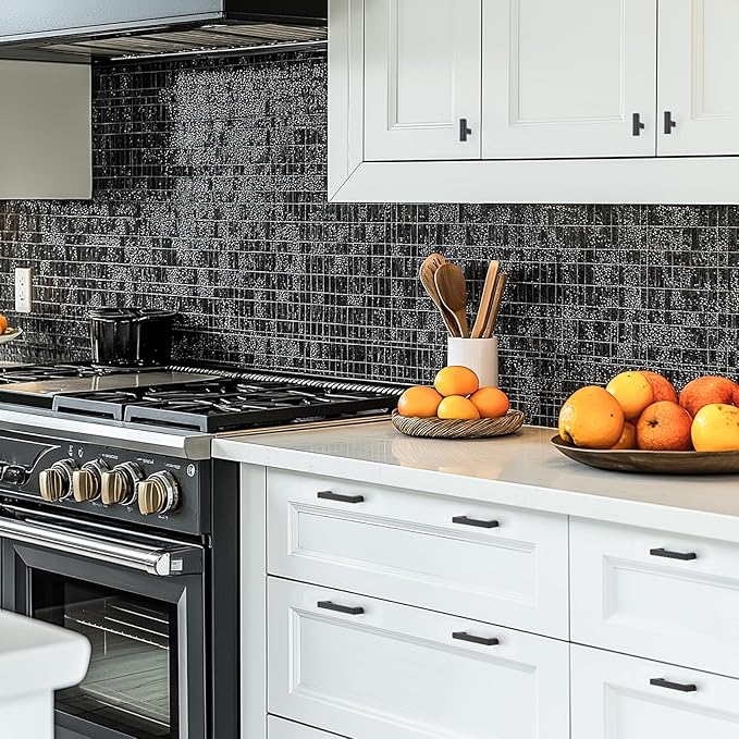 JOY DECOR 30 Pack Cabinet Knobs, Black Cabinet Handles, 2 Inch Kitchen Knobs, Single Hole Drawer Hardware for Dresser Drawers