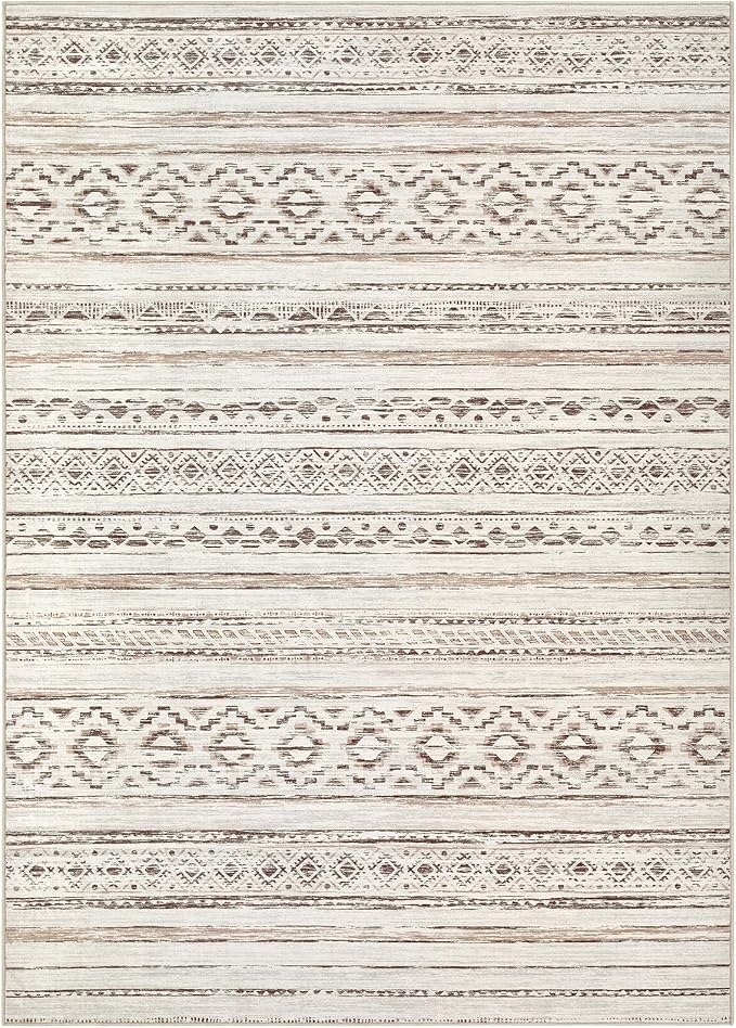 cotiled Boho 10x14 Area Rug for Living Room: Large Moroccan Washable Rug | - Image 10