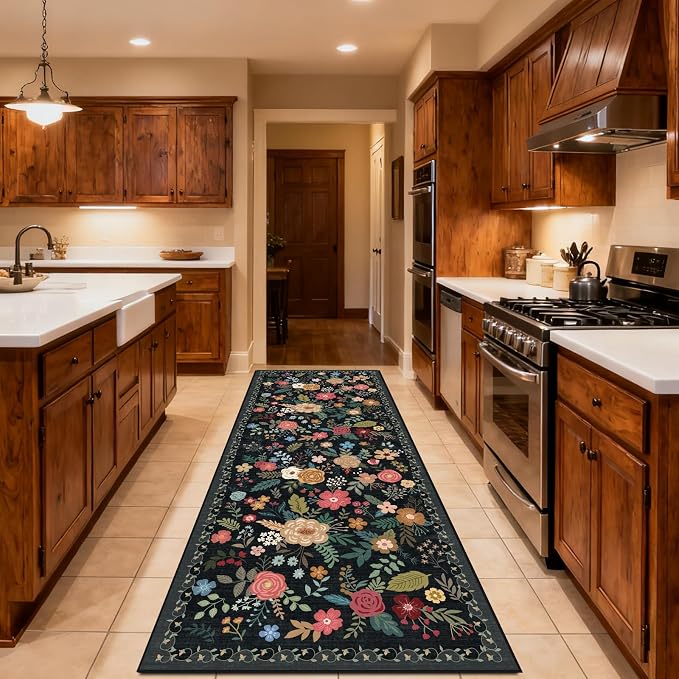Washable 2'6" x 8' Runners for Hallways, Non Slip Long Floor Runner for Kitchen - Image 3