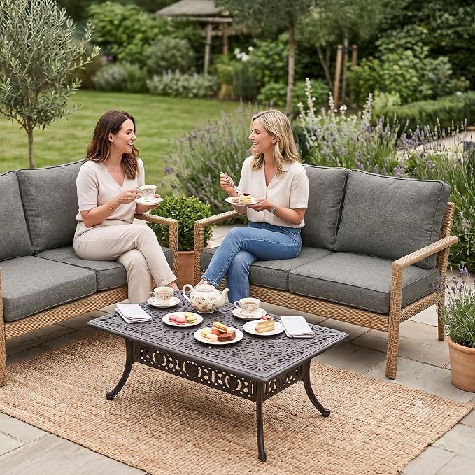 8Pcs Patio Cushion Covers Stretch Outdoor Furniture Protector Slipcovers | - Image 2