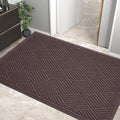 Sturdy Front Door Mat, Absorbent Muddy Dirt Resist Welcome Door Mats Outdoor by HIYARD