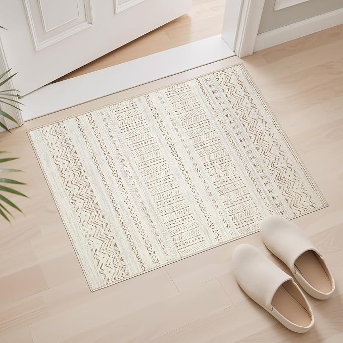 cotiled Washable 2x3 Entryway Rugs: Boho Moroccan Soft Small Rug | Solve Modern - Image 4