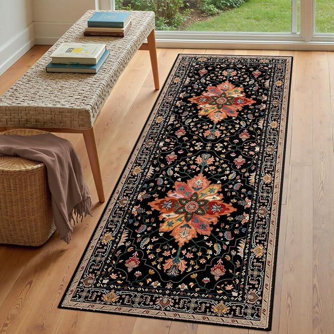 RELEANY Washable Area Rug, Runner 3'x7', Water Repellent, Pet Friendly - Image 3