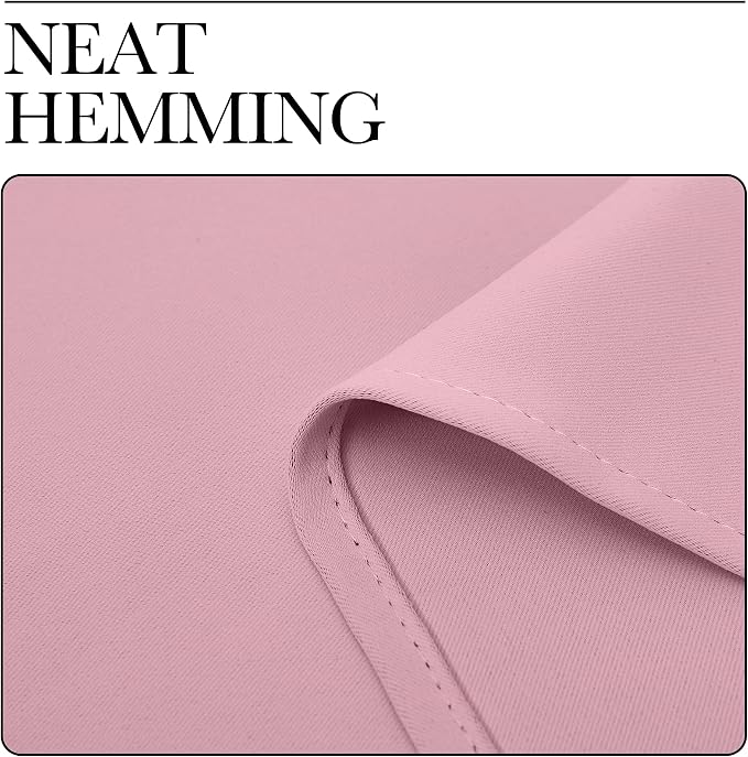 NICETOWN Crystal Pink Blackout Curtains Grommet - Image 7