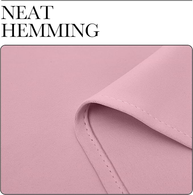 NICETOWN Crystal Pink Blackout Curtains 90" Long for Office, Dining Room, Guest Room, Sound Reducing Heat and Cold Block Curtain Panels for Modern Room Decorative (55" Wide, 2 Pieces)