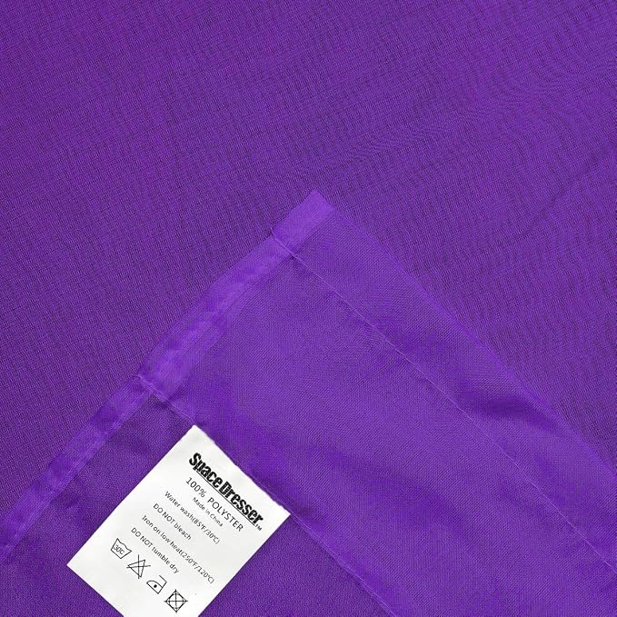SpaceDresser Sheer Voile Window Treatment Rod Pocket Curtain Panels - Image 6