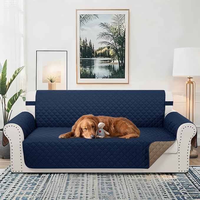 Reversible Couch Cover for 3 Cushion, Pet Friendly Water Repellent Couch Sofa - Image 2