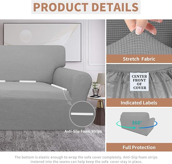 Easy-Going 100% Waterproof Oversized Loveseat Cover, Couch Cover - Image 4