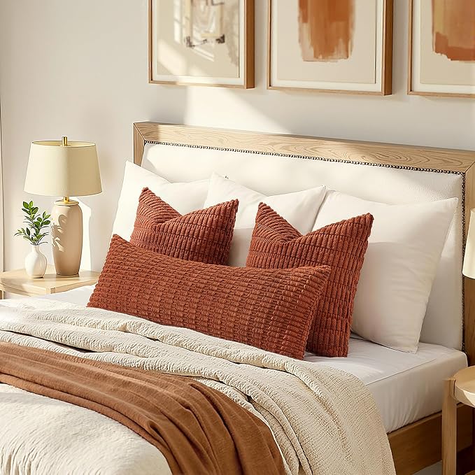 MIULEE Fall Lumbar Corduroy Throw Pillow Cover - Image 2