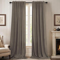 96 Inch Long Dark Brown Living Room Curtains by Pitalk