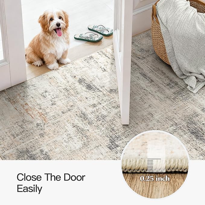 3x5 Area Rug for Entryway, Abstract Carpet for Bathroom Bedroom Tool Room - Image 6