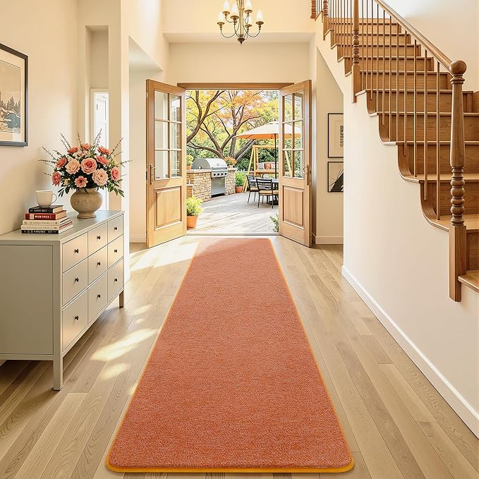 2x10 Runner Rug for Hallway, Long Runner Rugs Non Slip, Non Slip Backing by AROGANAREARUG