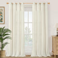 YoungsTex Extra Long Natural Linen Curtains 102 Inches Length by YoungsTex