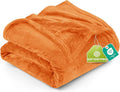 Utopia Bedding Soft Fleece Bed Blanket Queen Size Burnt Orange | Microfiber by UTOPIABEDDING