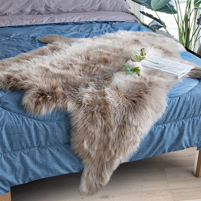 Carvapet 4x5 Faux Reindeer Hide Rug - Image 5