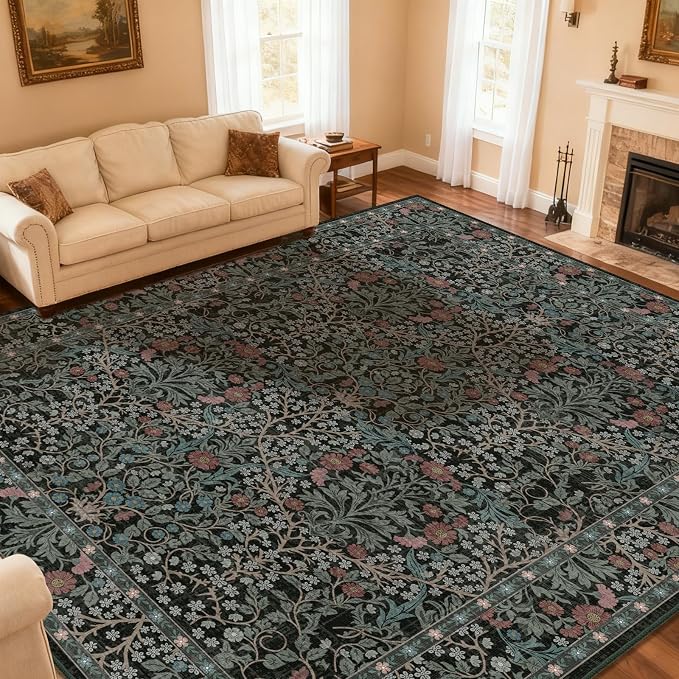 Extra Large 10x14 Area Rug for Living Room, Washable Rugs for Dining Room by Unknown