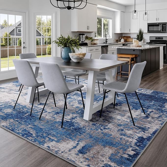 RELEANY Washable 10'x12' Abstract Area Rug - Image 3