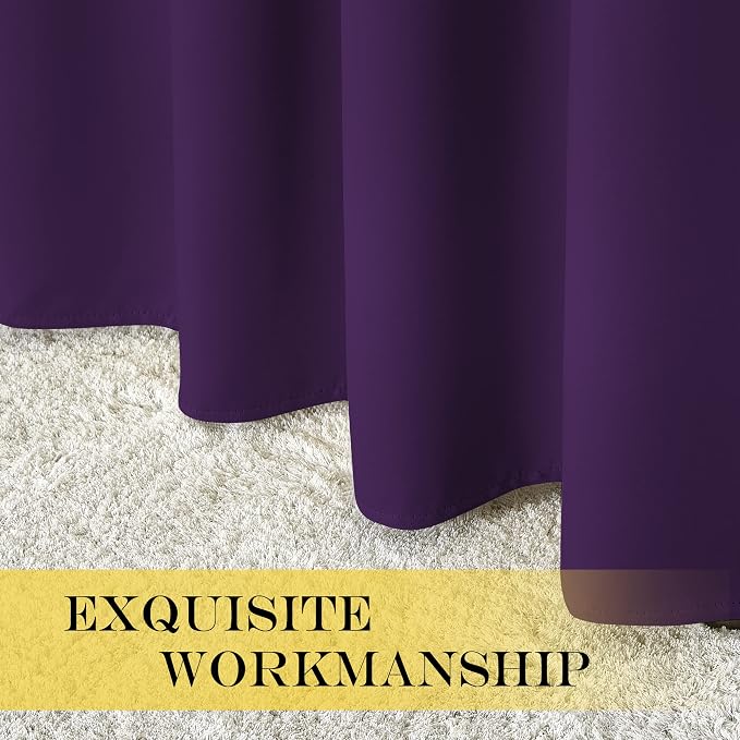 NICETOWN Blackout Patio Curtains 100 x 144 Inches Long - Image 5