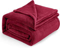 Flannel Fleece Luxury Blanket Red Queen Size Lightweight Cozy Plush Microfiber by Unknown
