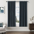 100% Blackout Linen Curtains 63 Inch Length 2 Panels Set by Guken