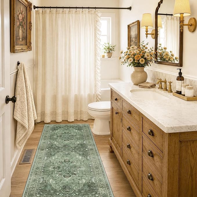 RELEANY Washable Area Rug, Runner 2'x6', Water Repellent, Pet Friendly - Image 2