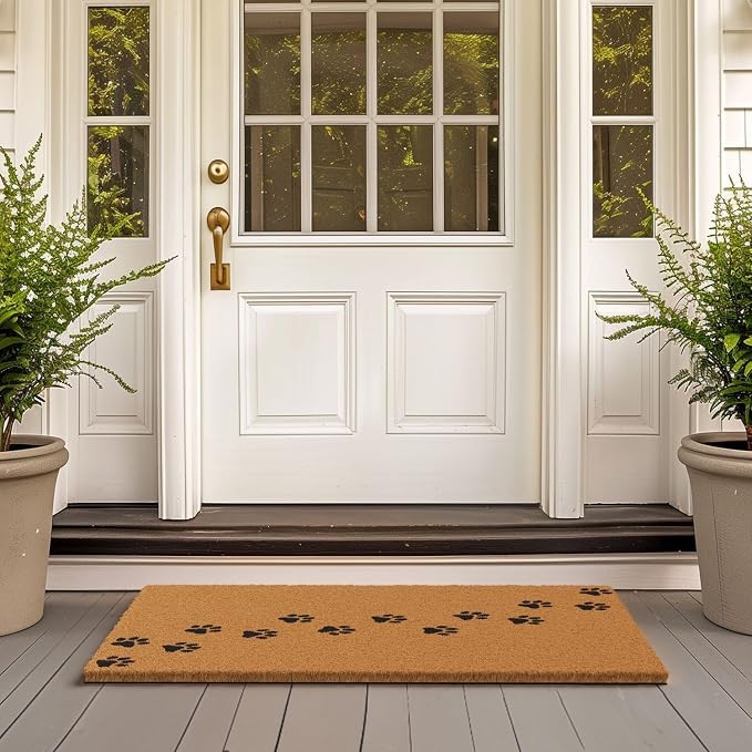 Barnyard Designs Natural Coco Coir Non-Slip Doormat | Heavy-Duty Welcome Mat - Image 2