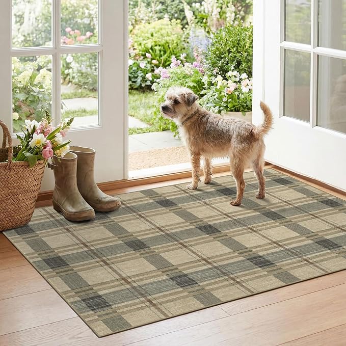 Plaid Outdoor Rug by Othilic