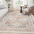 5x7 Area Rugs for Living Room, Large Washable Rug, Dining Room, Low Pile by Zesthome