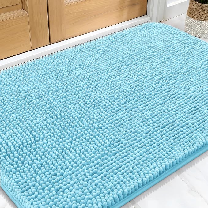 OLANLY Dog Door Mat for Muddy Paws 30x20, Super Absorbent Chenille Mud Mat | by OLANLY