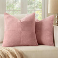 MIULEE Blush Pink Decorative Throw Pillow Covers by MIULEE