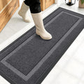 OLANLY Front Door Mat Outside 47x17, All-Season Heavy-Duty Rubber Doormat | Grey by OLANLY