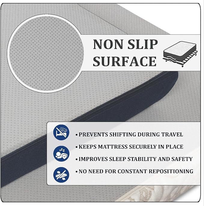 Foamma 8" x 30" x 80" Water Resistant Gel Memory Foam RV Bunk Mattress, Firm High Density Foam Base, Comfortable and Durable Polyester Cover, Truck, Camper, Travel Trailer, Made in USA!