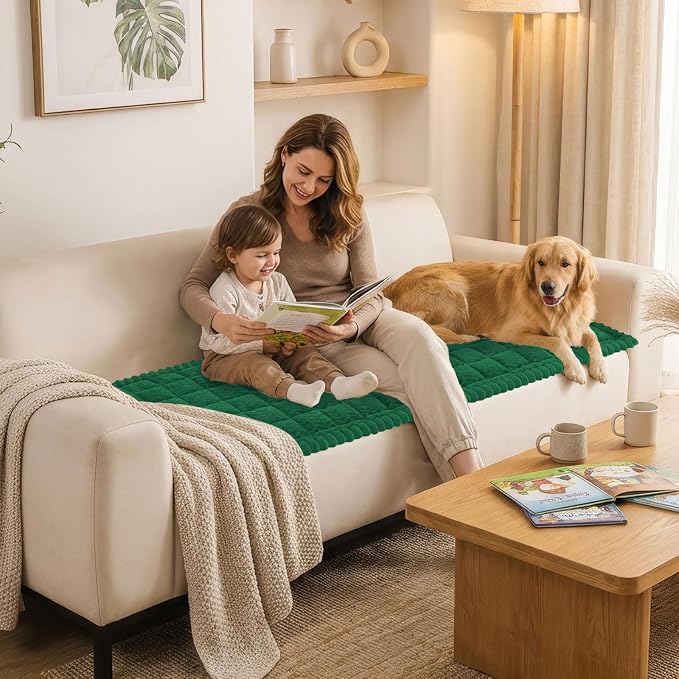 Smiry Couch Cover for Dogs, Non Slip Fuzzy Pet Sofa Covers Washable | Sofa - Image 8