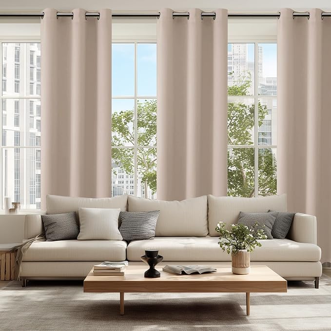 Blackout Curtains for Bedroom, 42 x 84 Inches Long, 2 Panels | Thermal - Image 6