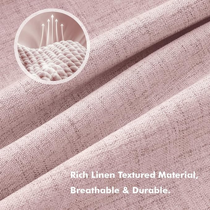 MIULEE 100% Blackout Linen Curtains - Image 3