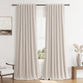 100% Blackout Curtains 90 Inch Length 2 Panels Set by Guken