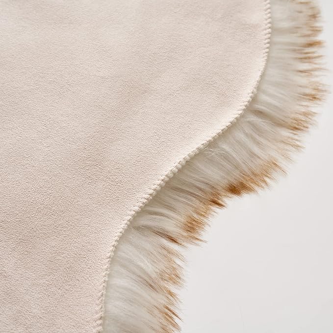 MIULEE Fluffy Area Rug 2x3 ft Faux Fur Sheepskin Rug - Image 5