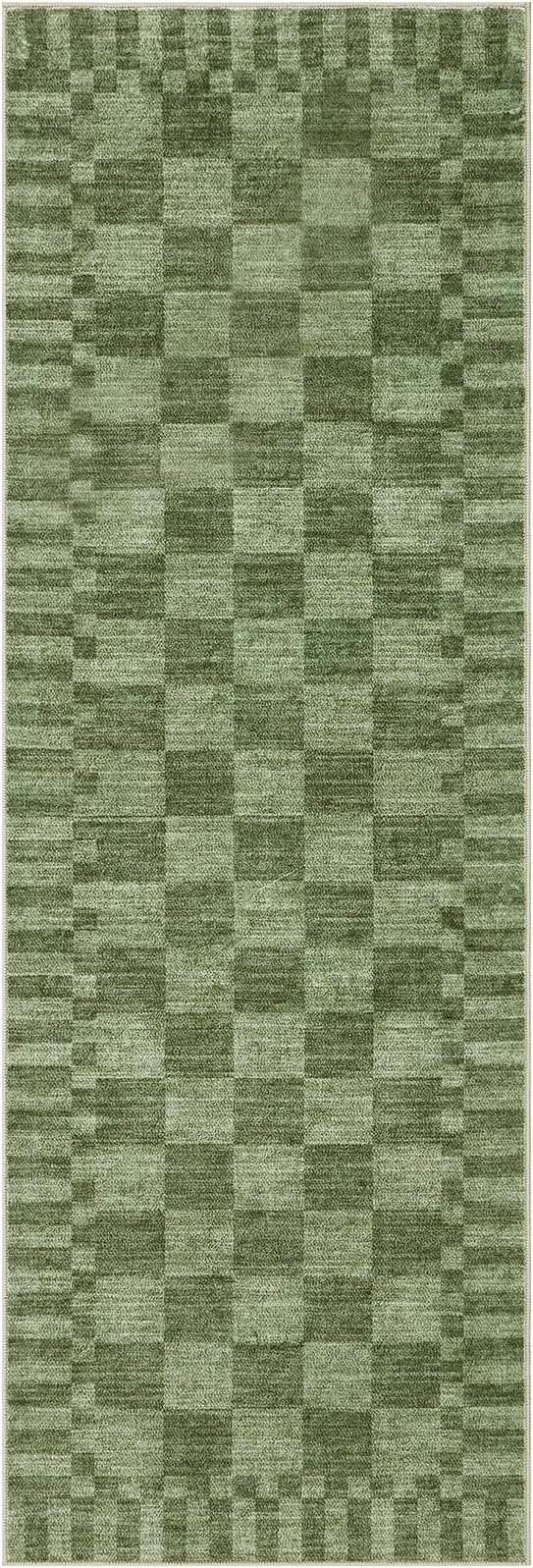 GarveeHome 2.5x8 Checkered Kitchen Runner Rug - Image 3