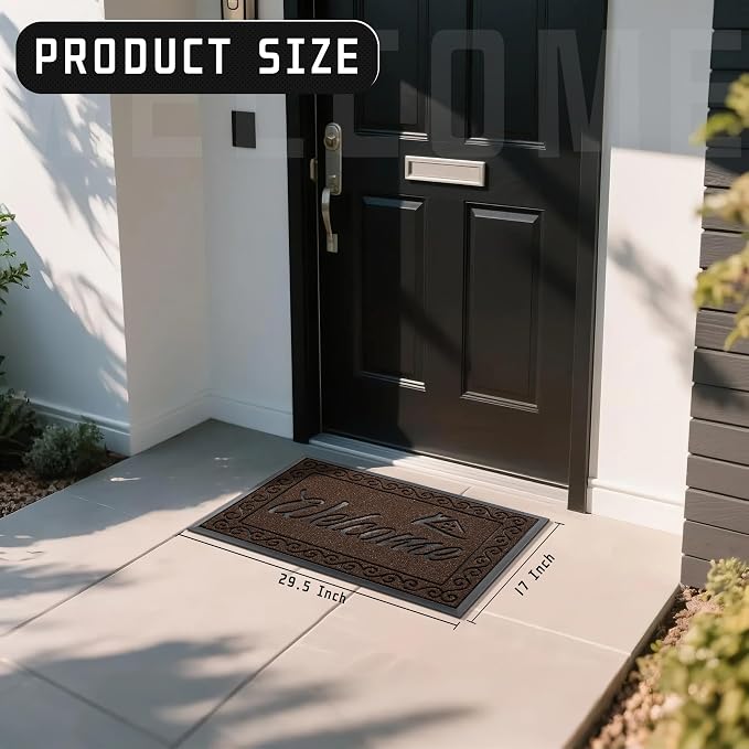 Yimobra Fall Door Mat Outdoor Indoor, Heavy Duty Windproof Welcome Mats - Image 2