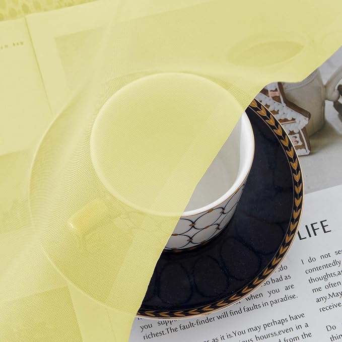 Lemon Sheer Curtains 84 Inches Long - Image 9